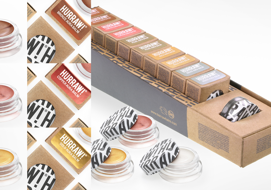 Hurraw! Natural Vegan Cosmetics Wholesale Display Stand - 10 box option