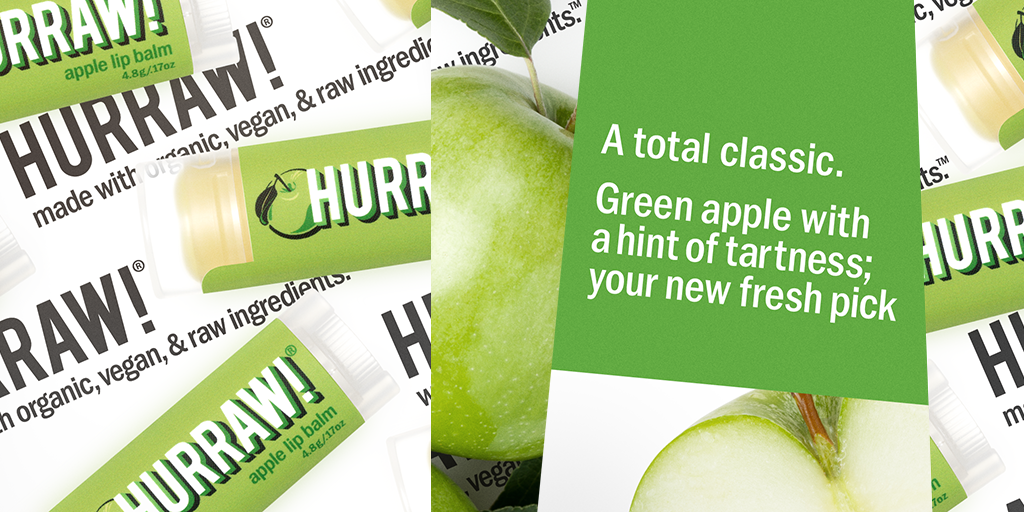 Hurraw! Apple Lip Balm