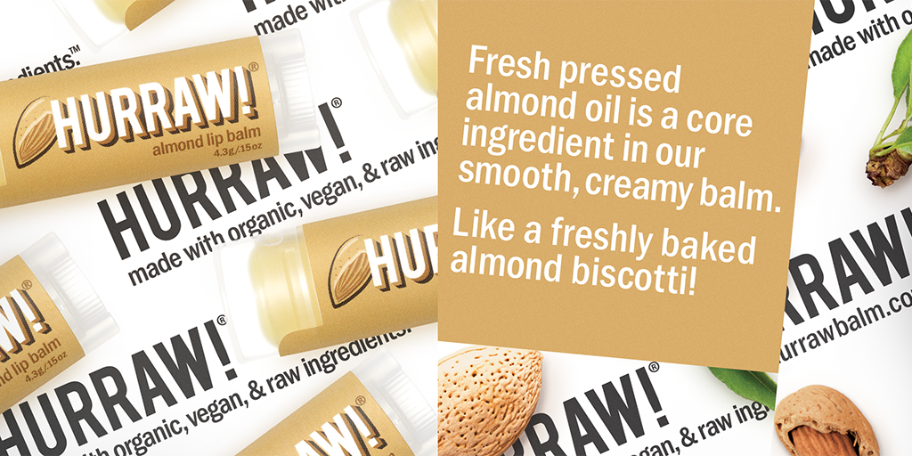 Hurraw! Almond Lip Balm