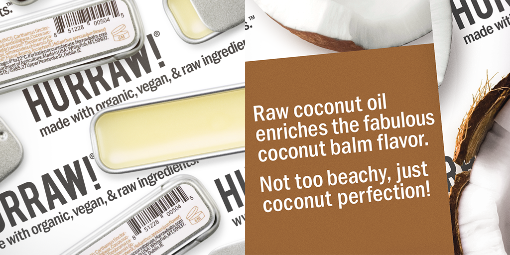 Hurraw! Coconut Lip Balm