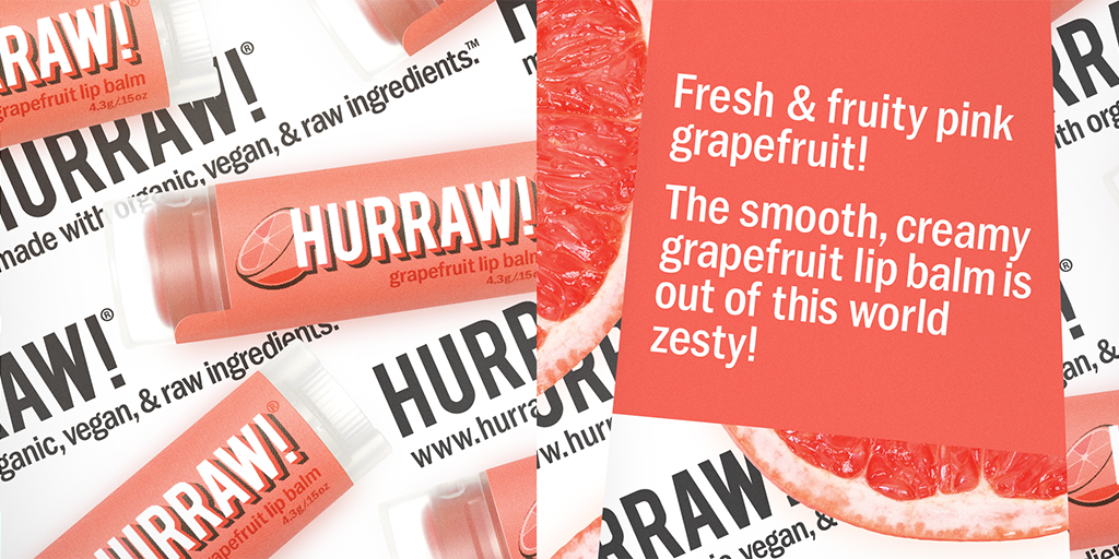 Hurraw! Grapefruit Lip Balm