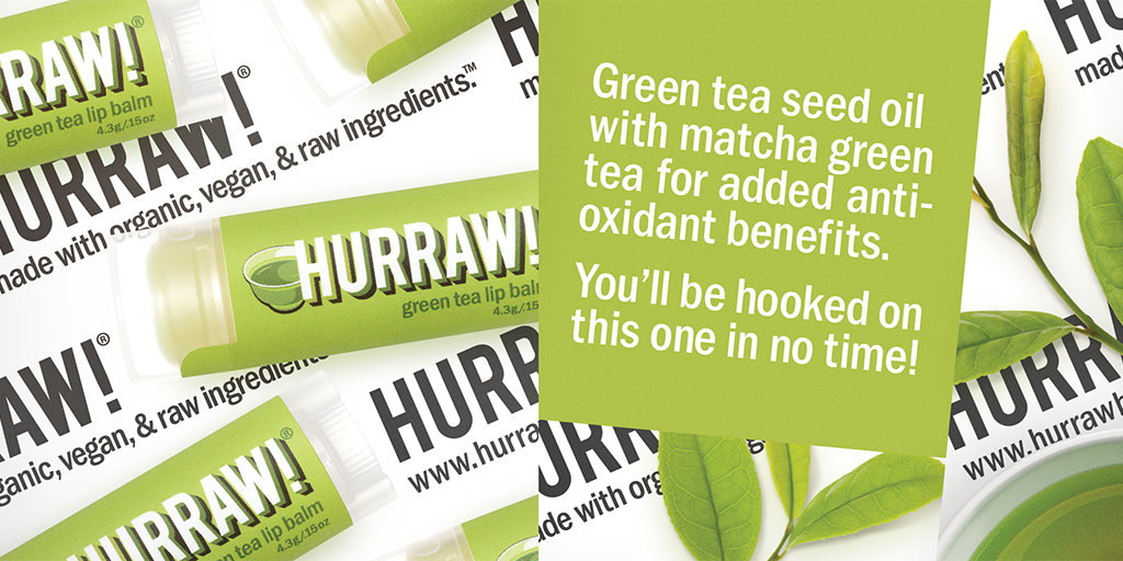 Hurraw! Green Tea Lip Balm