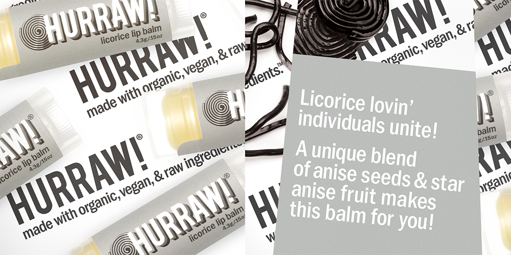 Hurraw! Licorice Lip Balm