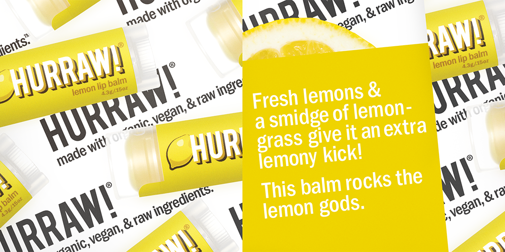 Hurraw! Lemon Lip Balm