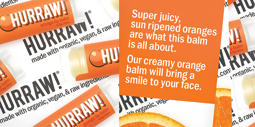 Hurraw! Orange Lip Balm