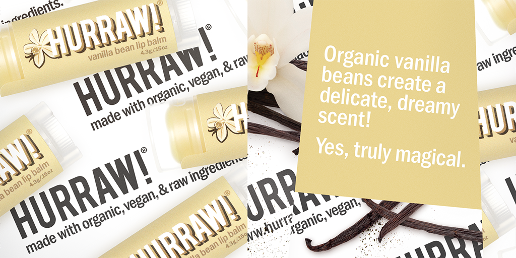 Hurraw! Vanilla Bean Lip Balm