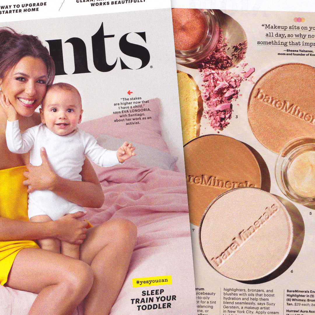 Hurraw! Aura vegan cosmetics featured in Parents Magazine.