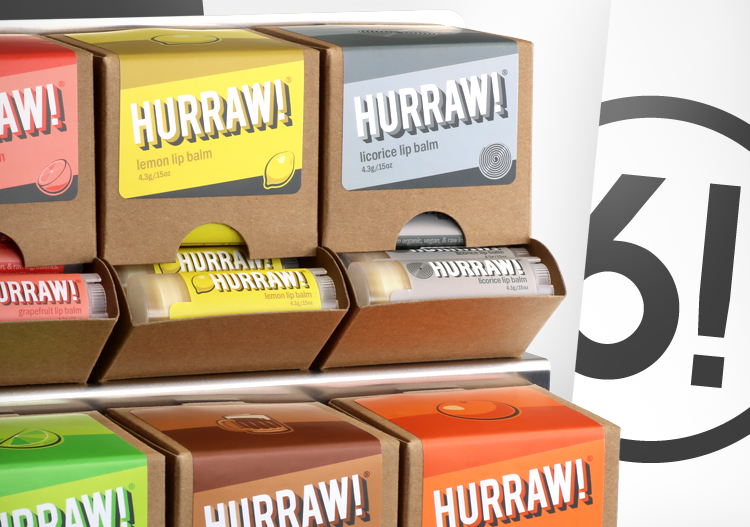 Hurraw! Vegan Lip Balm Wholesale Display Stand - 6 box option